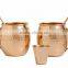 copper moscow mule mugs Set of 4 Pure Copper Beer Mug with Black Gift Box , Hammered Copper Mugs with Black Gift Box,