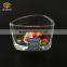 triangle design clear glass candle holder , wax glass candle holder wholesale