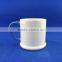 Plain White Ceramic Coffee Mugs Bone China Sublimation Coffee Mug