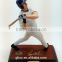 Custom resin bust baseball player figurine