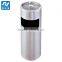 Stainless steel and wooden ashtray bin for hotel lobby