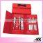 Elegant Black Color Pouch 7pcs Manicure Pedicure Tools