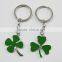 3 and 4 leaf clover keychain /keyring