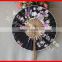 New style windmill shape bamboo fabric fan