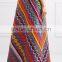 Wholesale Women Apparel Multicolor Fashion Embroidered Cotton Maxi Skirt(DQE0390SK)