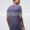 Custom Short Sleeve Crew Neck Grey Men's 100% Cotton Camo Print Hem Casual Blank Design T-Shirt