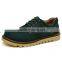 Black swede leather casual shoes fashion sample for men, adults work boots shoes with leather upper and rubber sole