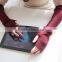 New design pure color knitted elbow length fingerless winter 100% cashmere gloves