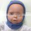 100%Polyester blue winter hats for babies and toddlers