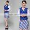 Custom Made Design Airline Stewardess Uniformes De Aeromoa