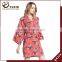 Wedding Bridesmaid White Cotton floral robe bride Robes FR0024