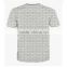 3D Men's tshirt printing cotton custom tshirt