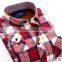  wholesale plaid microfiber flannel shirt designs for men fashionable dress shirt manufacturers