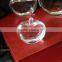 3D laser carving Crystal Apple for wedding gifts and home decorations