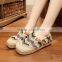 diamond women homemade linen sandals comfortable fisherman shoe folk slippers/Chinese ethnic flavor casual linen shoes