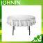 Wholesale 132'' white round plain 100% polyester wedding table cloth