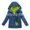 children hardshell jacket with hood & removable polar fleece liner