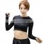 Women Backless Running T Shirt Quick Dry Elastic Running Tops Long Sleeve Sports Yoga Sportwear Fitness Midriff-baring Tees