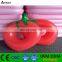 High quality durable inflatable strawberry swim tube inflatable swim ring inflatable fruit life ring for water toys