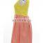 CHEFON Color Block Pleated Sleeveless Modest Casual Dresses