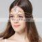 Bohemian Beach Travel Hair Ornaments Alloy Teardrop Rhinestone Headband Headchain Headpiece