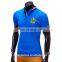 Custom Embroidery Men's Classic Short Sleeve Plain Red Cotton Mandarin Collar Polo Shirts