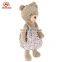 ICTI manufacturer plush fluffy stuffed bear with skirt