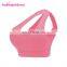 Breathable Solid Pink Padding Sports Crop Top Women Sport Bra Fitness