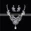 European luxury fashion jewelry women statement crystal fashion necklace set