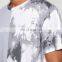 Comfortable tie-dye men summer printing oversized 100% cotton t shirt
