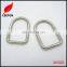 Custom 25mm welded D ring buckle for handbag