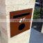 2018 new design outdoor waterproof corten letterbox