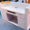 Modern beauty design small white glss reception desk in office