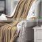 Hot Sale High Quality Solid Color Luxurious Polyester Flannel Fleece Blanket For Home Use