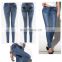 DiZNEW wholesale cheap price women side stripe blue republic jeans