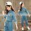 New Girls Boutique Outfits Teen Girls Clothes Children's Clothing Suits Top Demin Pants Suit 2pcs Teenager Clothing Set