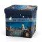 wholesale velvet square foldable folding storage pouffe stool chair ottoman