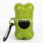 Dog poop bag dispenser dog poop bag holder bone capsule shape dispenser biodegradable