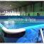 Guangzhou factory intex steel inflatable frame pool, family used swimming pool for sale