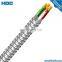 Type MC Steel Metal Clad Cable - Constructed with galvanized interlocking strip steel armor