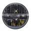 High Brightness 20w 7 Inch LED Headlight with Halo for Jeep/ Harley headlamp Motorcycle