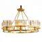 European Energy Saving Large Golden Luxury Crystal Chandelier Round K9 Crystal Chandelier Lighting