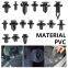 PVC Push Type Rivet Retainer Fastener, Bumper Car Plastic Rivet Fasteners