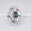 Wholesale New Design Bling Silver Metal Elegant Bulk Wholesale Crystal Wedding Ring