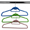 Black Color Adult Velvet Suits Hanger Shirt Plastic Hanger with Shoulder Notches