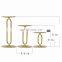 Set Of 3 Pillar Round Candle Stand Holder Home Decor Gold Metal Candle Holder