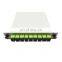 support customization ervice 1x8 LGX box type  PLC Optical Splitter with sc fiber adapter for ftth