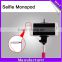 2015 Factory price products selfie stick with cable take pole shutter button for travel