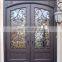 luxury villa main entrance decorative grills wrought iron door