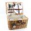 K&B wholesale custom new design high quality handmade natural rattan wicker set picnic basket